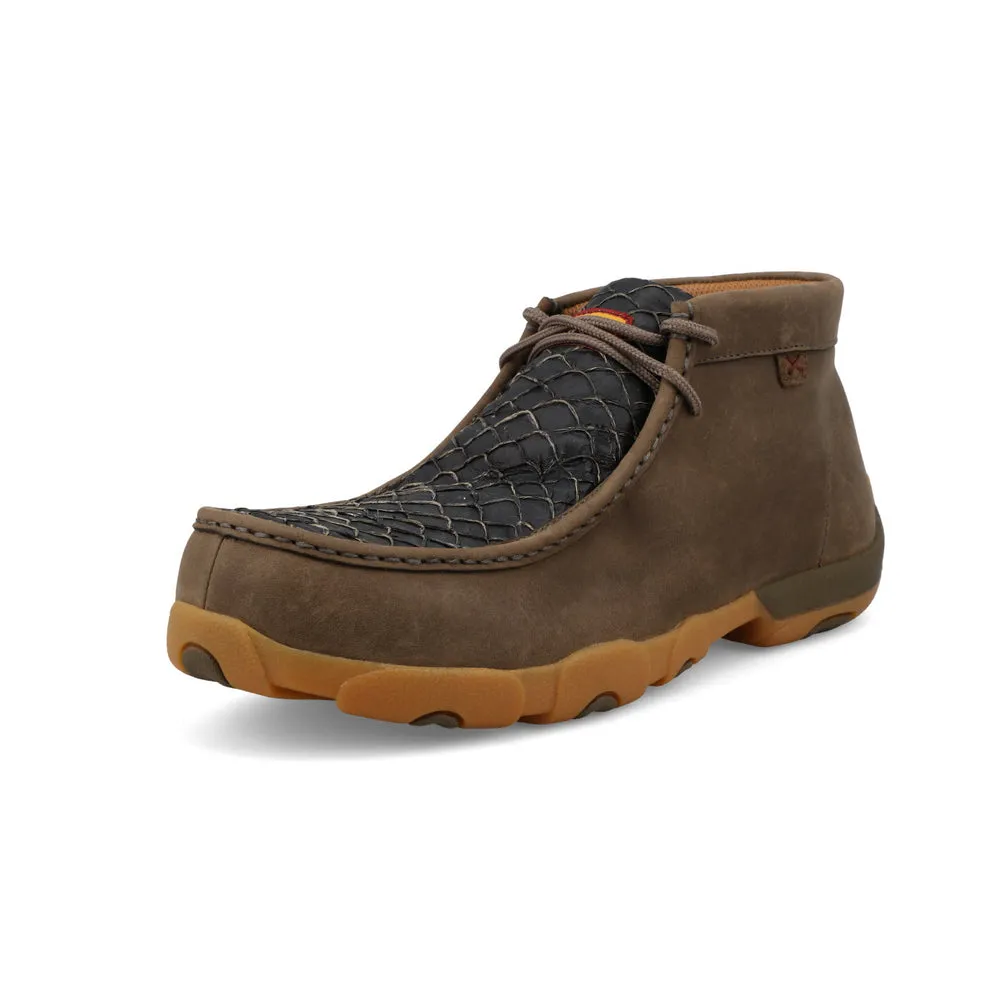 Twisted X Work Chukka Driving Moc Black / Shitake